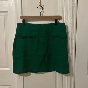 Mango green tweed mini skirt size XL